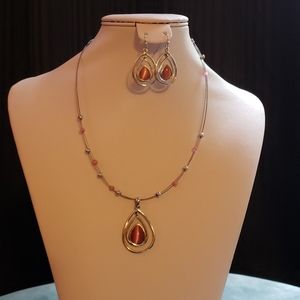 Lia Sophia necklace and earrings set